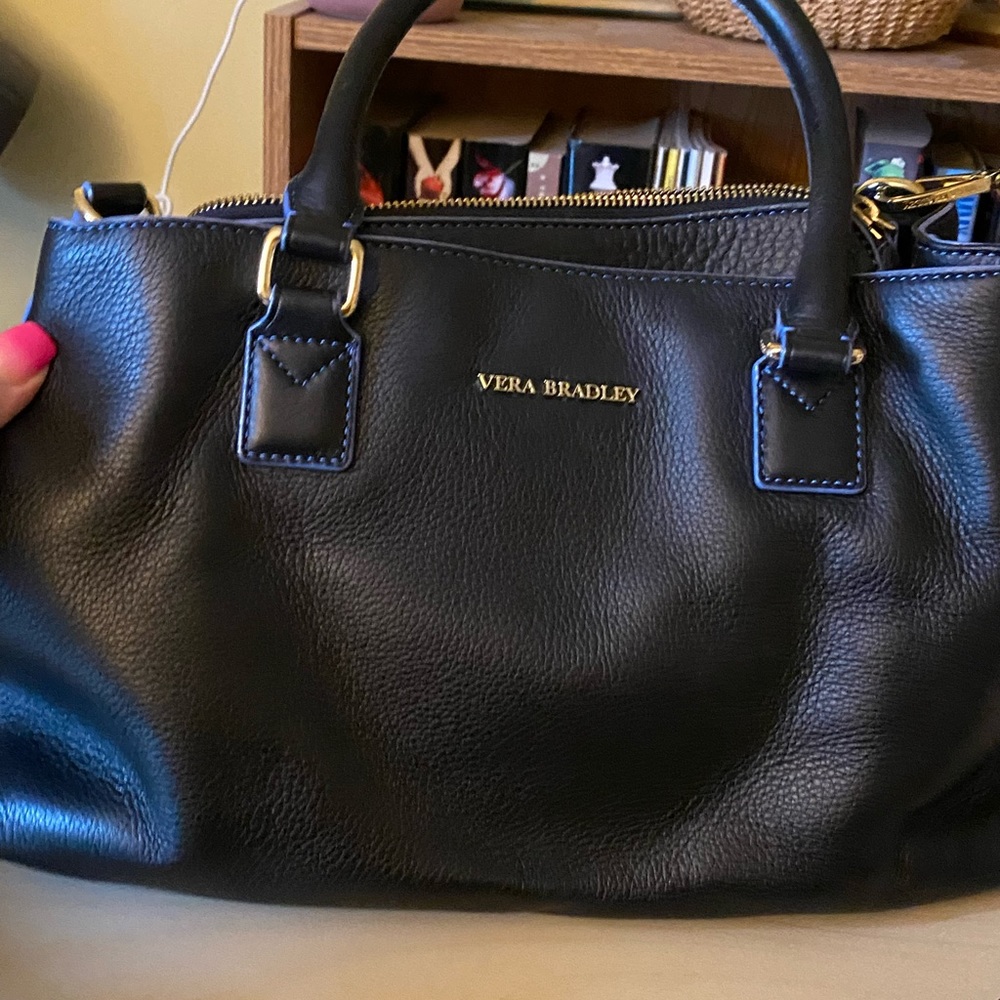 Vera Bradley leather satchel